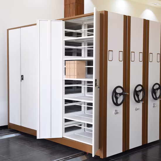 Power Control Electronic Smart Archive Mobile Cabinet Compact Bookshelf