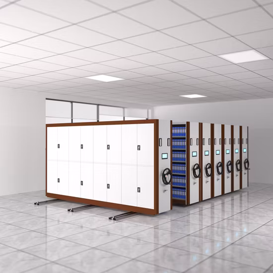 Power Control Electronic Smart Archive Mobile Cabinet Compact Bookshelf