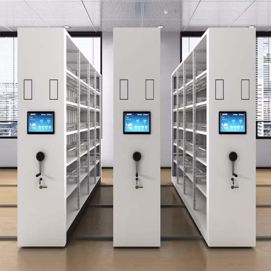 Power Control Electronic Smart Archive Mobile Cabinet Compact Bookshelf